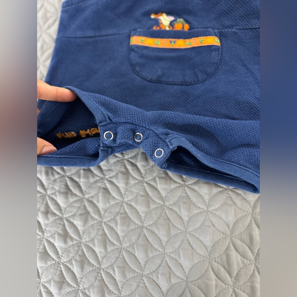 Disney Blue Baby Romper with Tigger Embroidery - Picture 6 of 6